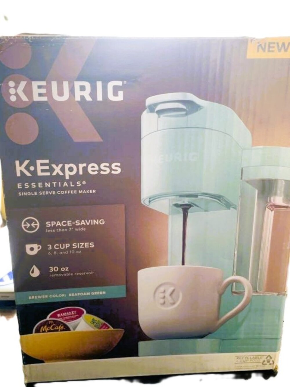 Keurig K-Express Essentials Single Serve Coffee Maker For parts Does not turn ON